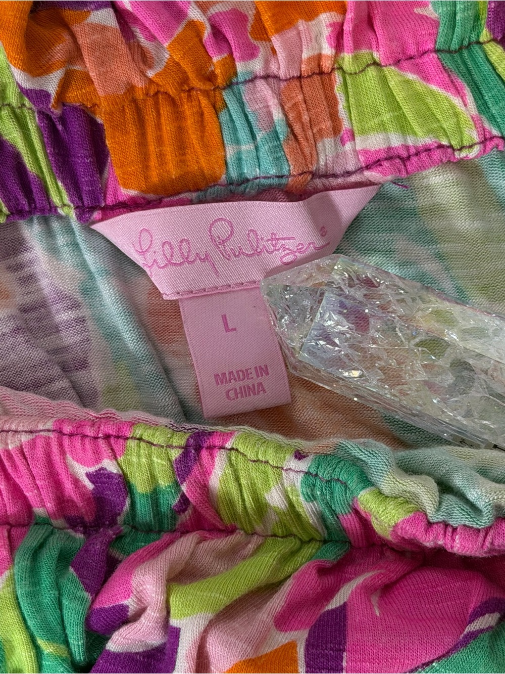 Lilly Pulitzer Strapless Tropical Print Maxi Dress Size L - Picture 7 of 10